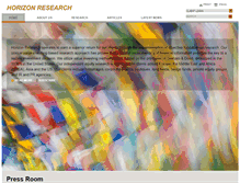 Tablet Screenshot of horizonresearchpartners.com